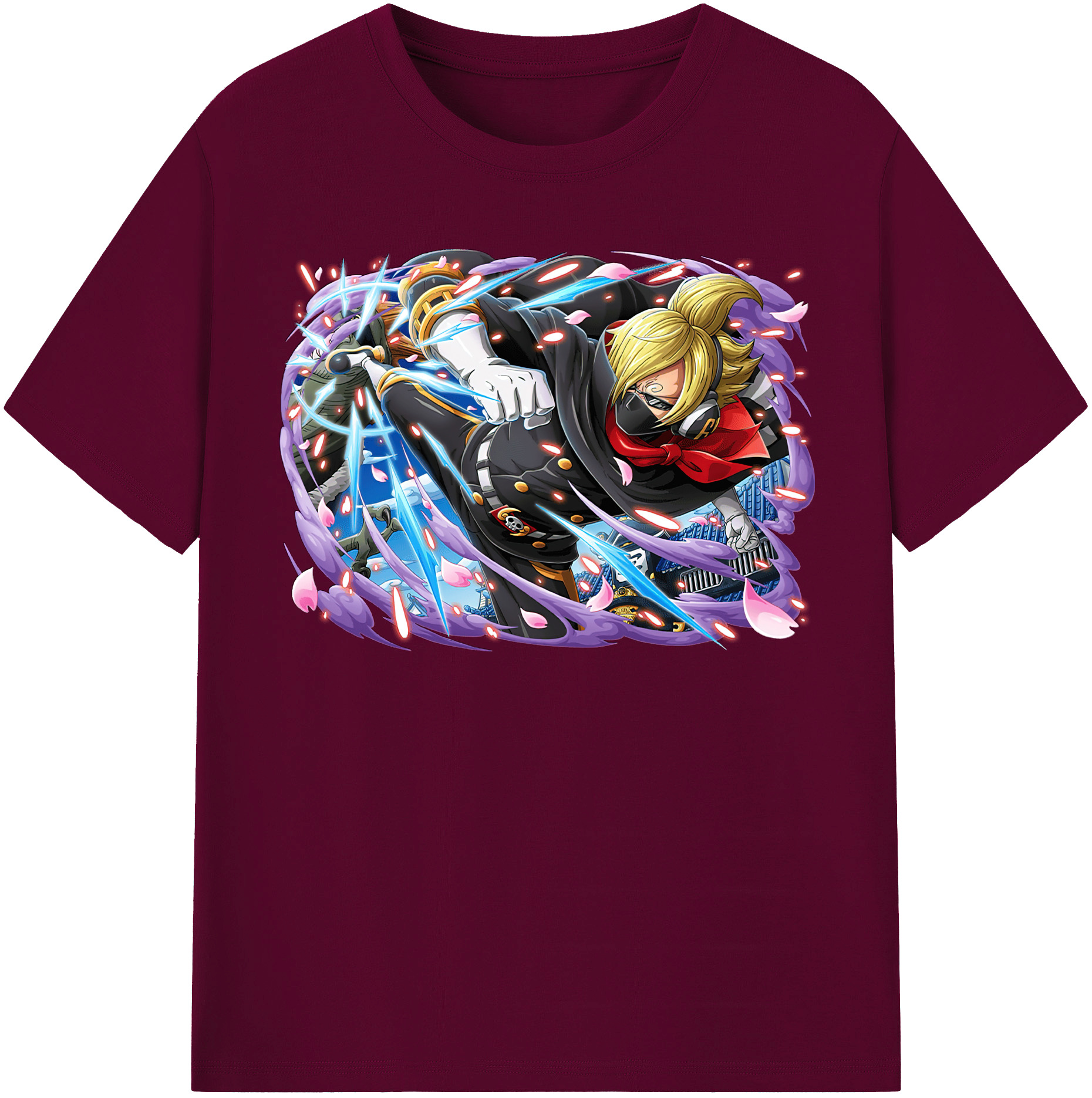 （画像用） ワンピース サンジ ONE PIECE Sanji レディースカジュアルプリントTシャツ（綿100％）